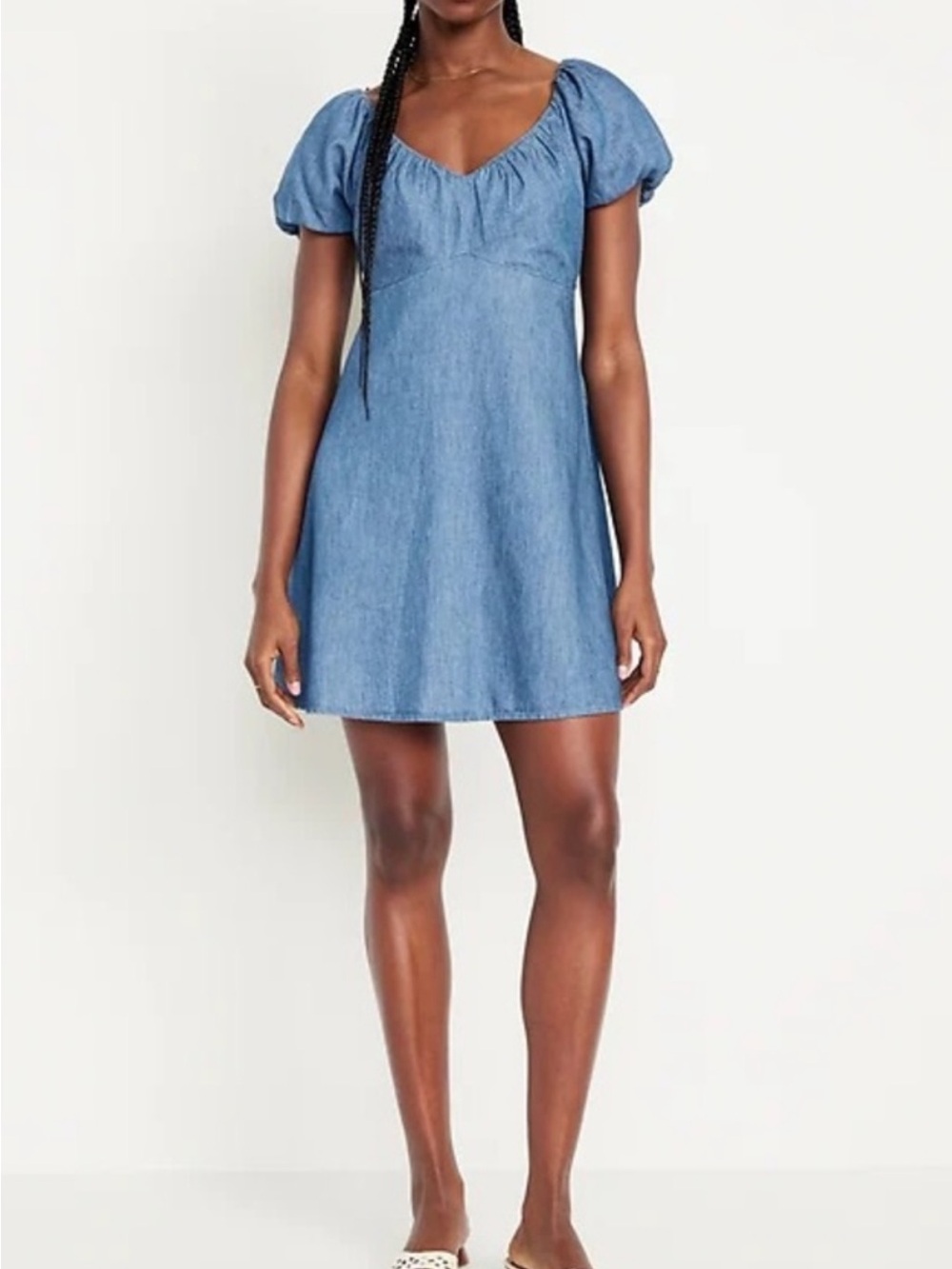 Old Navy Jean Mini Swing Dress - Picture 3 of 10